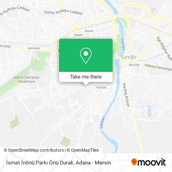 İsmet İnönü Parkı Önü Durak map
