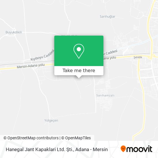 Hanegal Jant Kapaklari Ltd. Şti. map