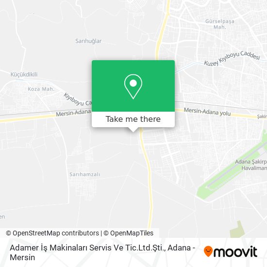 Adamer İş Makinaları Servis Ve Tic.Ltd.Şti. map