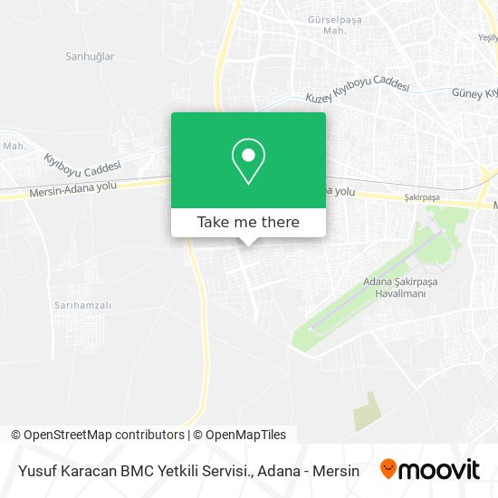 Yusuf Karacan BMC Yetkili  Servisi. map