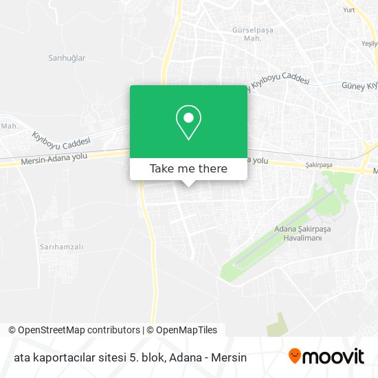 ata kaportacılar sitesi 5. blok map