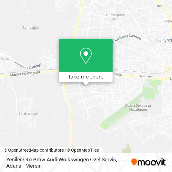 Yeniler Oto Bmw Audi Wolkswagen Özel Servis map