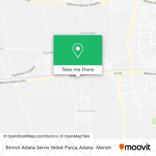 Birmot Adana Servis Yedek Parça map