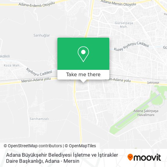 Adana Büyükşehir Belediyesi İşletme ve İştirakler Daire Başkanlığı map
