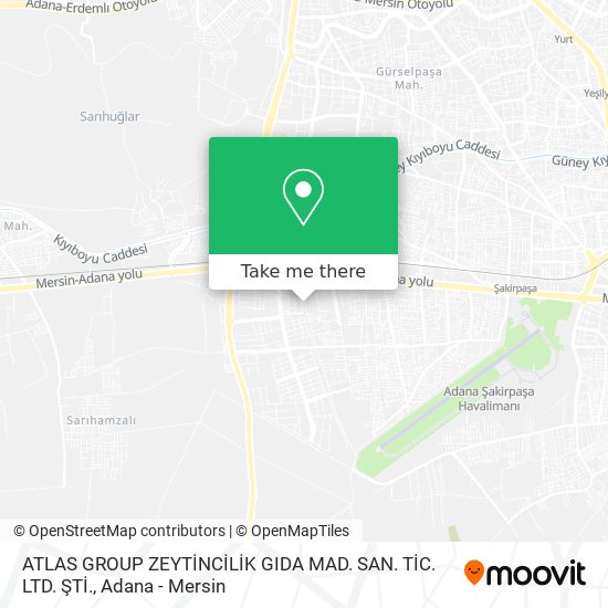 ATLAS GROUP ZEYTİNCİLİK GIDA MAD. SAN. TİC. LTD. ŞTİ. map