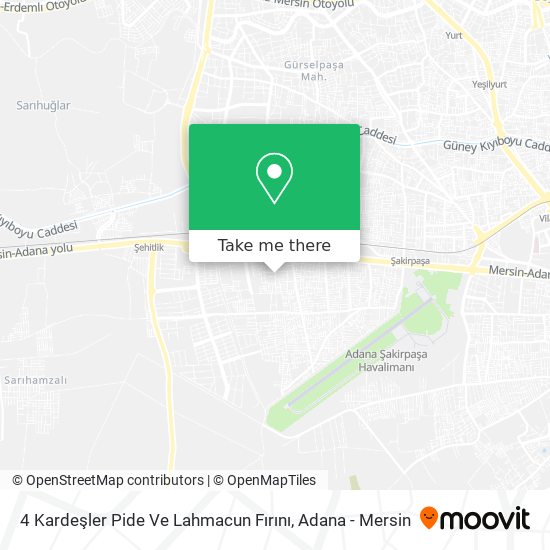 4 Kardeşler Pide Ve Lahmacun Fırını map