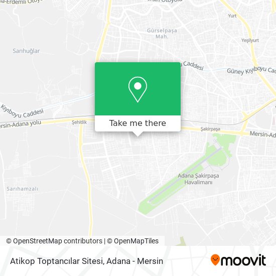 Atikop Toptancılar Sitesi map