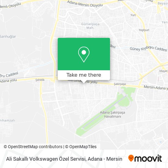 Ali Sakallı Volkswagen Özel Servisi map