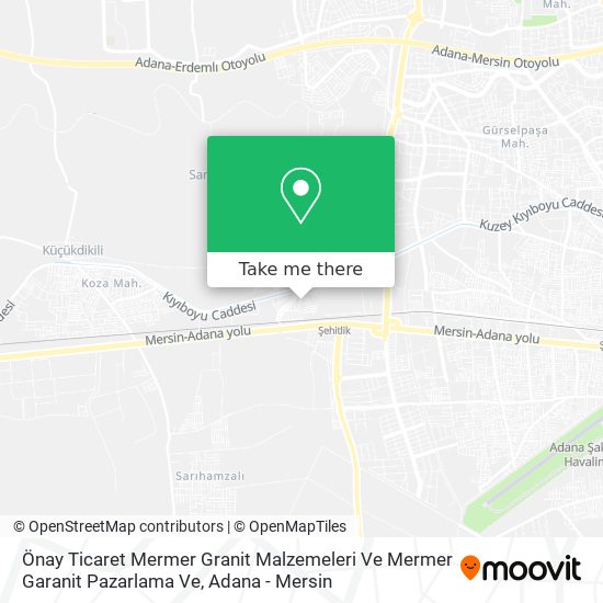 Önay Ticaret Mermer Granit Malzemeleri Ve Mermer Garanit Pazarlama Ve map