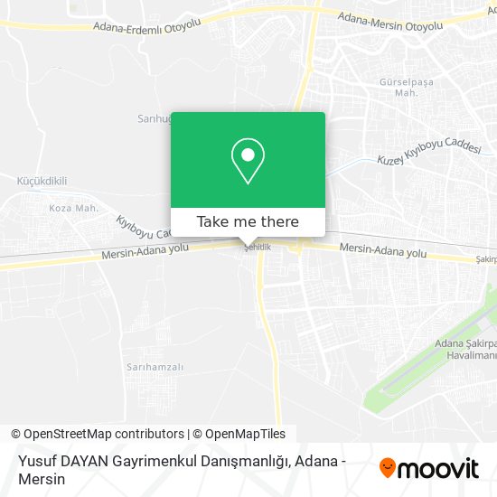 Yusuf DAYAN Gayrimenkul Danışmanlığı map