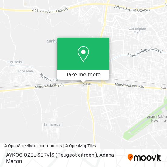 AYKOÇ ÖZEL SERVİS (Peugeot  citroen ) map