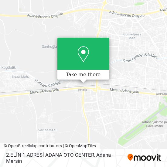 2.ELİN 1.ADRESİ ADANA OTO CENTER map