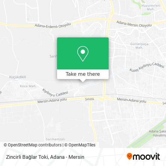 Zincirli Bağlar Toki map