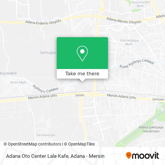 Adana Oto Center Lale Kafe map