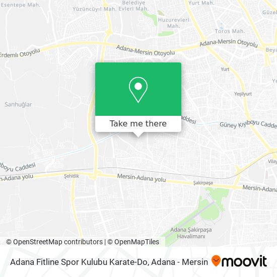 Adana Fitline Spor Kulubu Karate-Do map