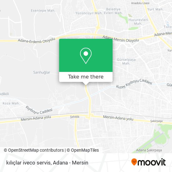 kılıçlar iveco servis map