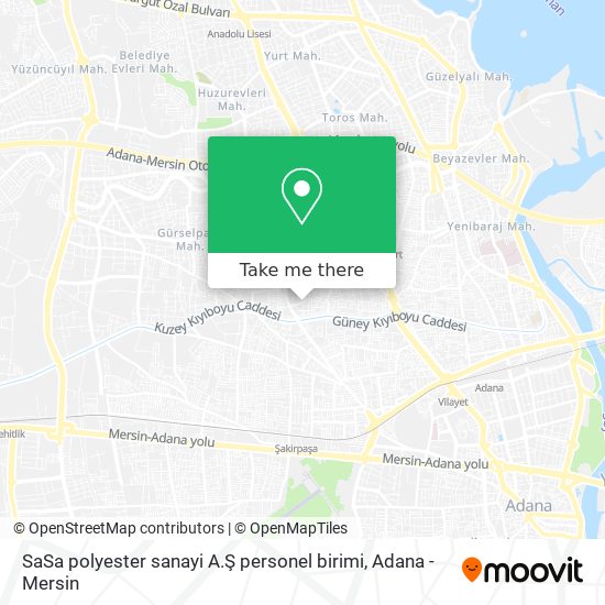 SaSa polyester sanayi A.Ş personel birimi map
