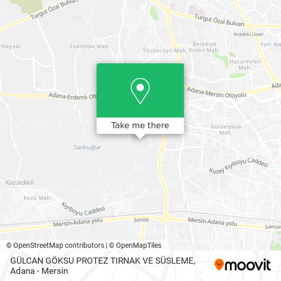 GÜLCAN GÖKSU PROTEZ TIRNAK VE SÜSLEME map