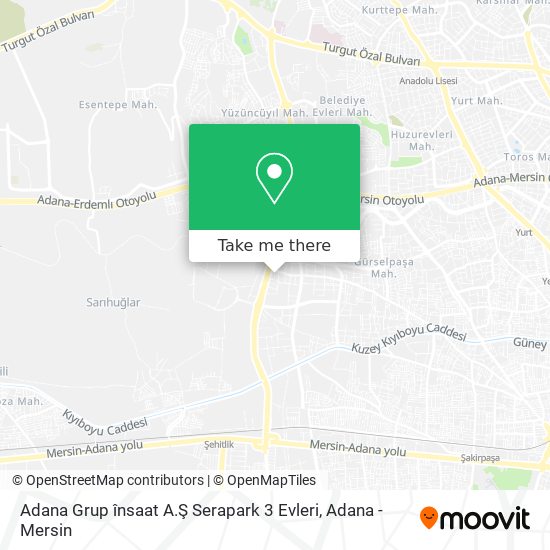 Adana Grup însaat A.Ş Serapark 3 Evleri map