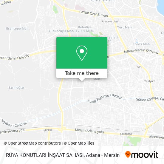 RÜYA KONUTLARI  İNŞAAT SAHASI map