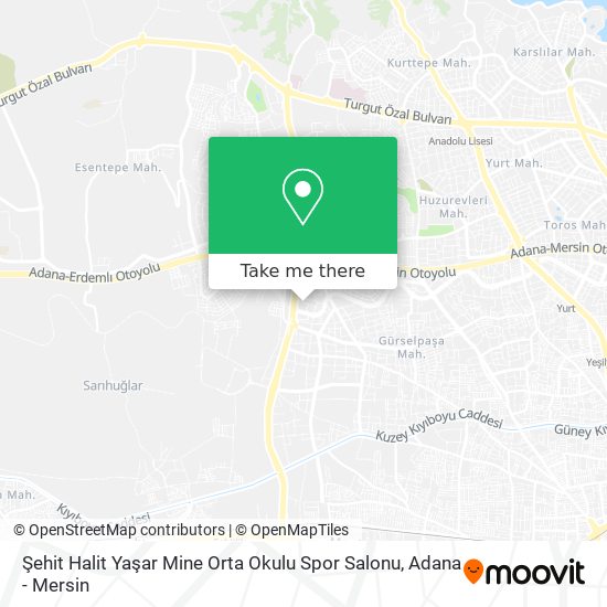 Şehit Halit Yaşar Mine Orta Okulu Spor Salonu map