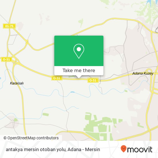 antakya mersin otoban yolu map