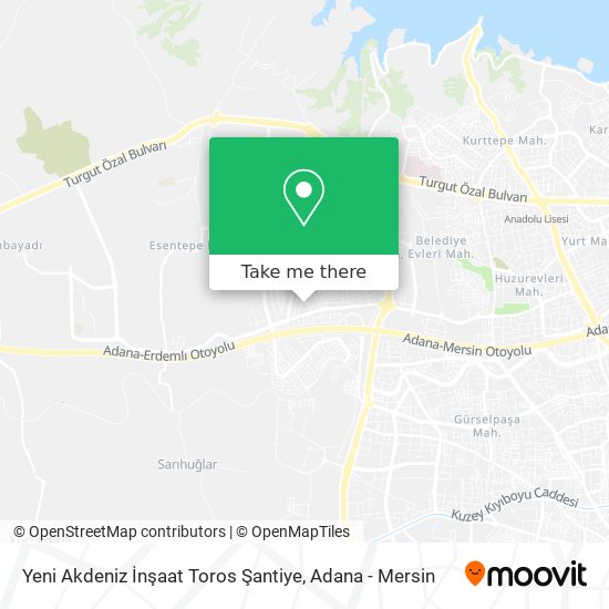 Yeni Akdeniz İnşaat Toros Şantiye map