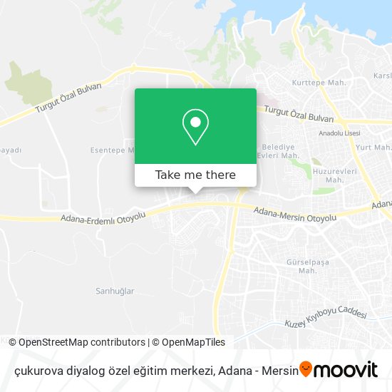 çukurova diyalog özel eğitim merkezi map
