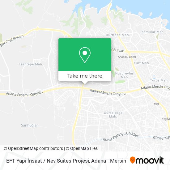 EFT Yapi İnsaat / Nev Suites Projesi map