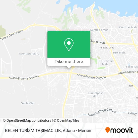 BELEN TURİZM TAŞIMACILIK map