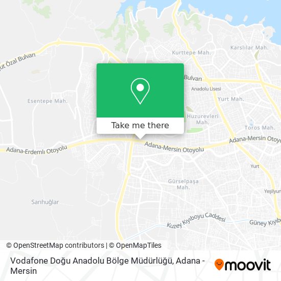 Vodafone Doğu Anadolu Bölge Müdürlüğü map