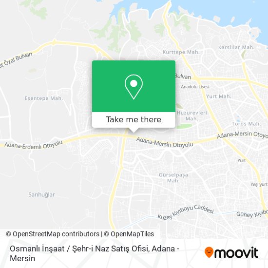 Osmanlı İnşaat / Şehr-i Naz Satış Ofisi map