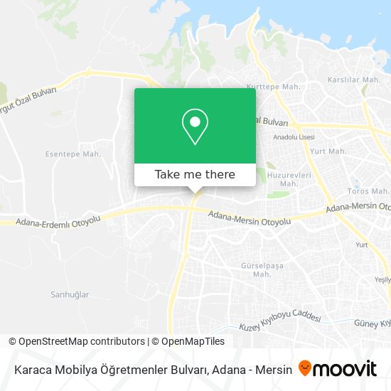 Karaca Mobilya Öğretmenler Bulvarı map