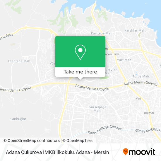 Adana Çukurova İMKB İlkokulu map