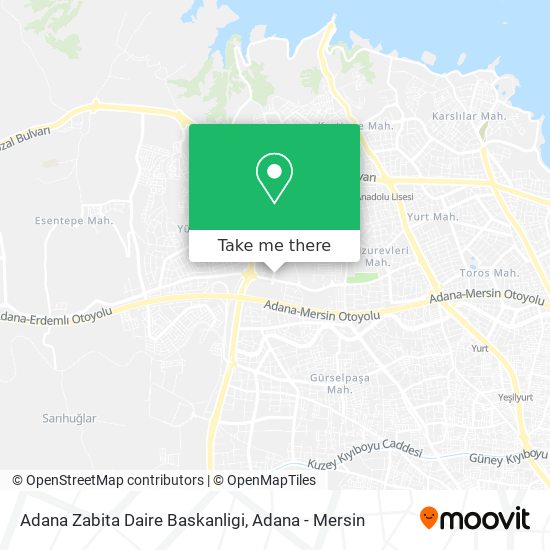 Adana Zabita Daire Baskanligi map