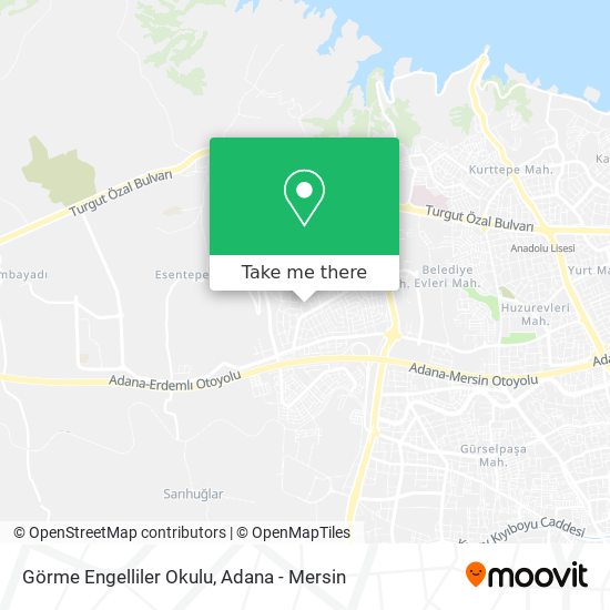 Görme Engelliler Okulu map