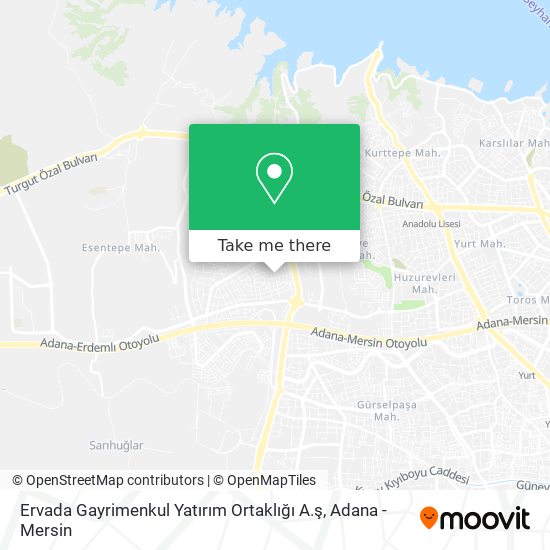 Ervada Gayrimenkul Yatırım Ortaklığı A.ş map