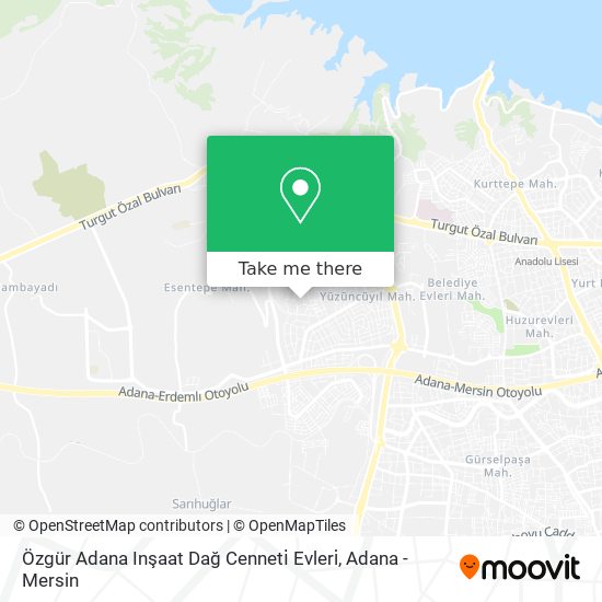 Özgür Adana Inşaat Dağ Cenneti̇ Evleri̇ map