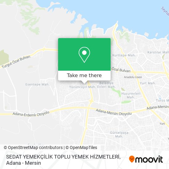 SEDAT YEMEKÇİLİK TOPLU YEMEK HİZMETLERİ map