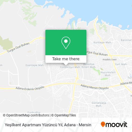 Yeşilkent Apartmanı Yüzüncü Yıl map