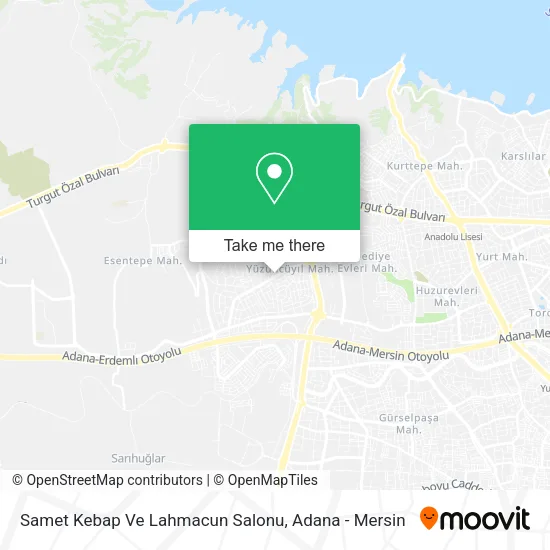 Samet Kebap Ve Lahmacun Salonu map