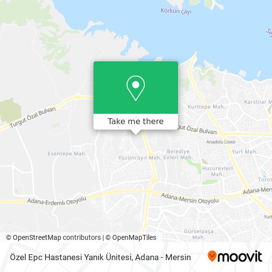 Özel Epc Hastanesi Yanık Ünitesi map