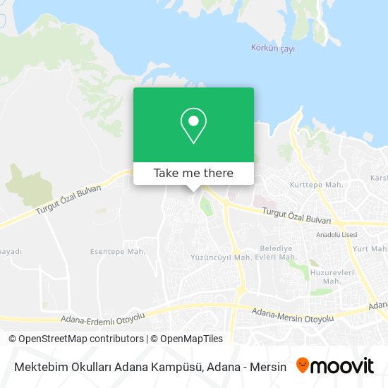 Mektebim Okulları Adana Kampüsü map