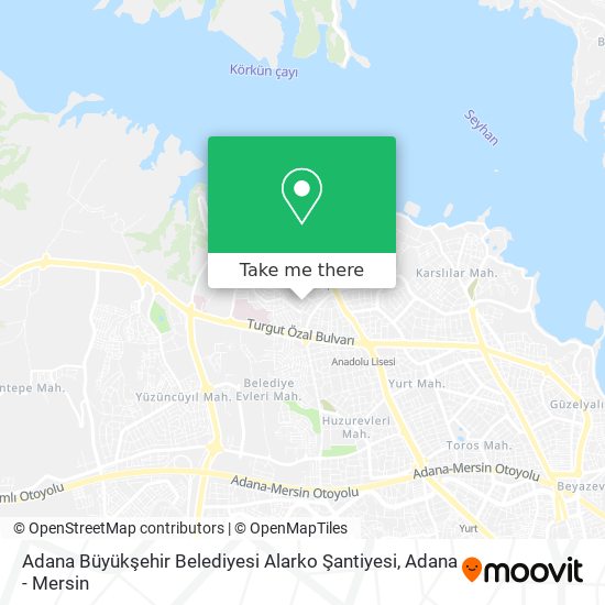 Adana Büyükşehir Belediyesi Alarko Şantiyesi map