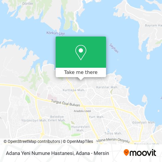 Adana Yeni Numune Hastanesi map