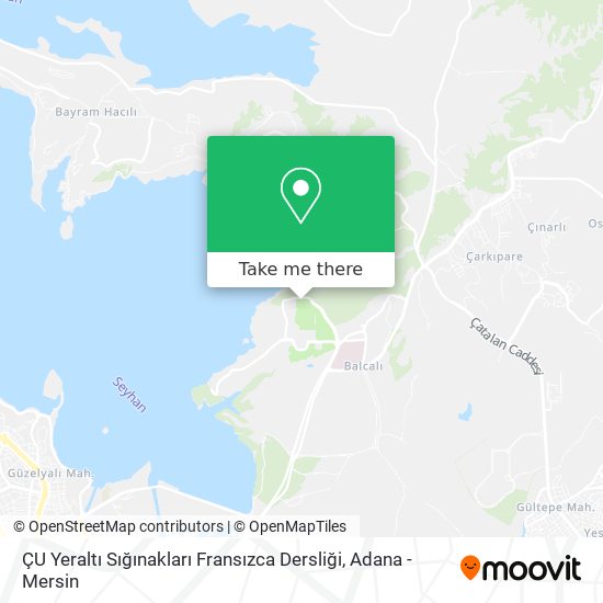 ÇU Yeraltı Sığınakları Fransızca Dersliği map