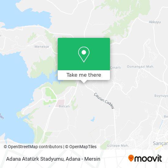 Adana Atatürk Stadyumu map