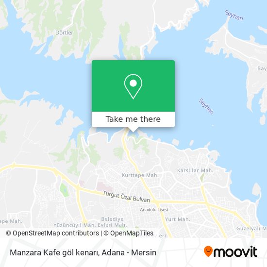 Manzara Kafe göl kenarı map
