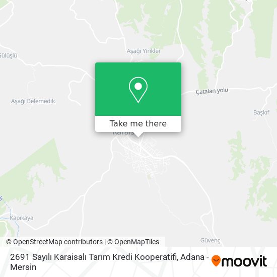 2691 Sayılı Karaisalı Tarım Kredi Kooperatifi map