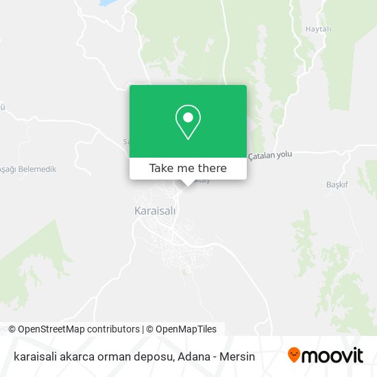 karaisali akarca orman deposu map